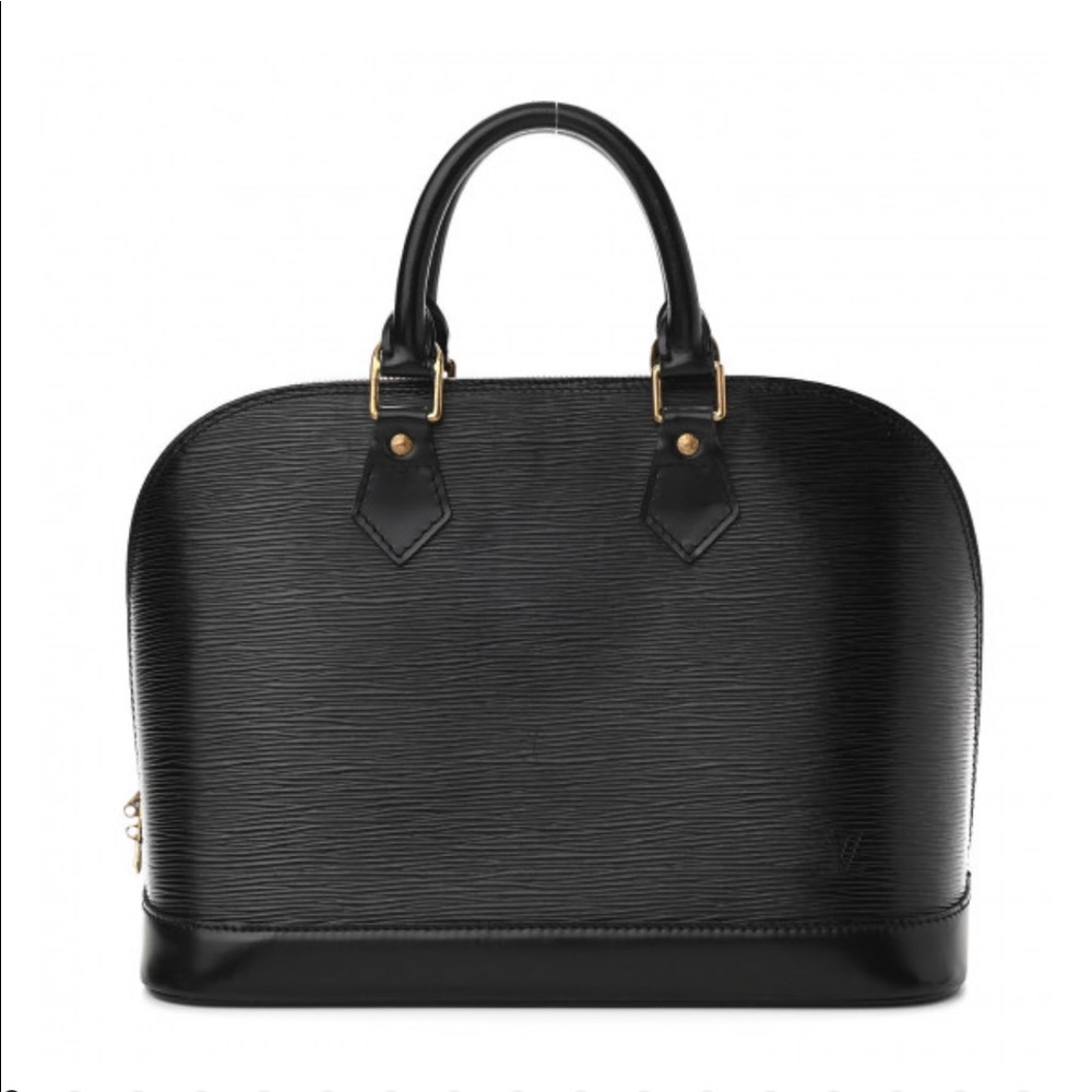 LOUIS VUITTON ALMA PM BLK EPI LEATHER VINTAGE BAG